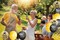 65th Birthday Balloon 65 Years Black Gold Latex Confetti Printed Number Balloons Men And Women Happy Birthday Theme Party Decorations 15 Pieces 12 Inch